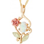 Opal and Rose Pendant - by Landstrom's